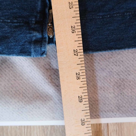 J. Jill Pure Jill Indigo Womens Sweater M Hoodie Sweatshirt Full Zip Athletic - Picture 6 of 14